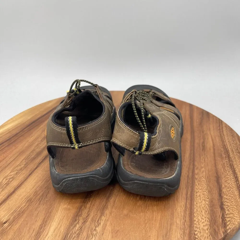 Keen Newport Sandals Mens Size 9.5 Brown Leather Outdoor Trail Hiking Outdoor